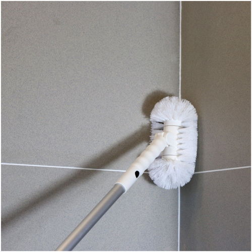 地板刷子家用浴室清潔刷洗廁所刷子衛生間硬毛地刷長柄瓷磚縫隙刷